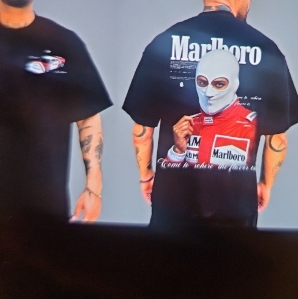 Marlboro Men's Black Graphic T Shirt Short Sleeve Size L NWT